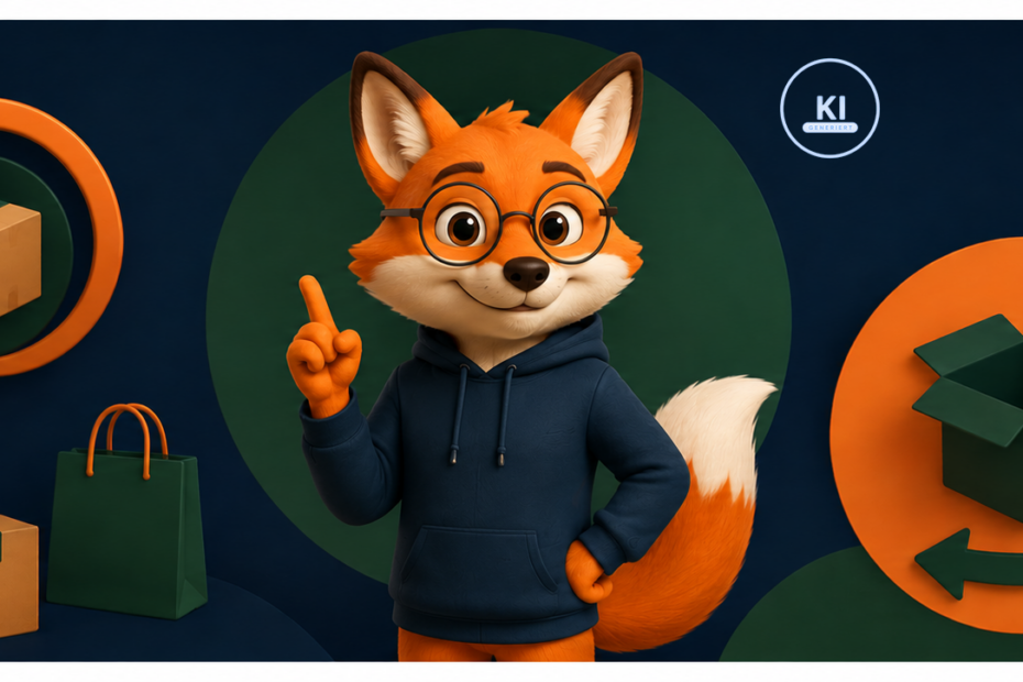 ein Erklärfuchs im Hoodie