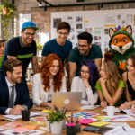Teamarbeit in der König-Fuchs Lernagentur.