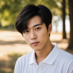 Felix Lee, Projekt, koreanischer junger Mann mit dunklem Haar und weißem Poloshirt